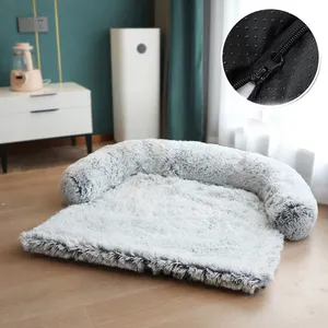 2024 Hot Sale Pet Supplies Pet Bed Washable Cover Warming Nest Couch Protector Pet Dog Bed Winter Plush Dog Sofa Mat Bed