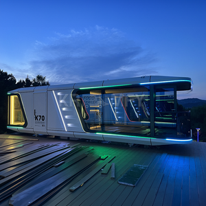 Maison conteneur capsule spatiale préfabriquée contemporaine et étanche avec chambre à coucher, prix usine, à vendre - Product Image 6