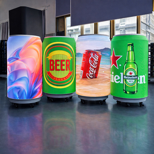Écran publicitaire LED BOSHUO pour bière, <span class=keywords><strong>panneau</strong></span> flexible incurvé, forme de canette à ouverture facile, mur vidéo LED cylindrique pour publicités - Product Image 3