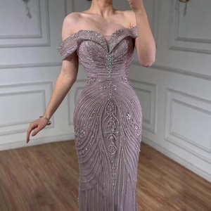 Serene Hill LA73140 Vestidos de Noche Negros con Hombros Descubiertos, Estilo Sirena, con Cuentas, Elegantes, para Fiestas Formales, para Mujer, 2026 - Product Image 4