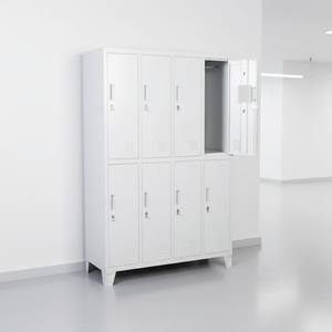 Atelier Gym <span class=keywords><strong>Bureau</strong></span> 8 Portes <span class=keywords><strong>Casier</strong></span> En Acier Armoire Casiers Industriels En Métal avec Pieds Debout - Product Image 3