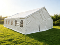 Tenda Marquee Besar TUOYE 10x12m, Tahan Lama, Anti Air, Anti Api, PVC, untuk Acara Luar Ruangan, Pernikahan, Pesta, Kapasitas 100 Orang