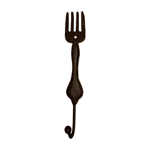Farmhouse Creative <span class=keywords><strong>Foodie</strong></span> Cubiertos Tenedor y cuchara Ganchos de cuchara de hierro fundido <span class=keywords><strong>Foodie</strong></span> Gancho de cocina de hierro fundido Tenedor Cuchillo y colgador de cuchara - Product Image 4