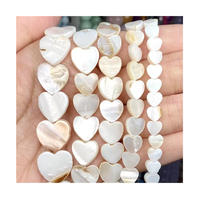 Piercing blanc naturel amour coquille nacre perles d'espacement amples pour la fabrication de bijoux bricolage Bracelet collier fait à la main 6/8/10mm