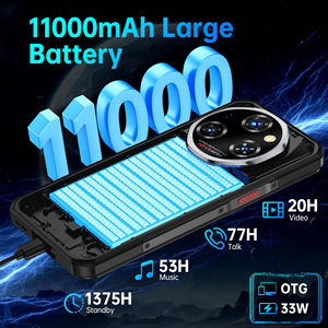 Oukitel WP55 หน้าจอ 6.6 นิ้ว FHD+ หน่วยความจำ 12GB+256GB แบตเตอรี่ 11000mAh รองรับการชาร์จ 33W กล้อง 32MP+108MP รองรับซิมคู่ สมาร์ทโฟน 5G ทนทาน - Product Image 2