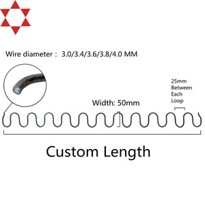 All'ingrosso Custom Letto Mobili Hardware molle divano acciaio molle nero divano a zig-zag <span class=keywords><strong>primavera</strong></span> - Product Image 2