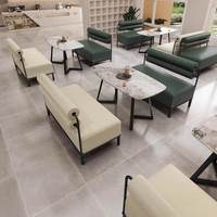 Meubles de restaurant modernes en PU, banquettes murales pour 4 personnes, idéales pour les salons de thé et les restaurants occidentaux