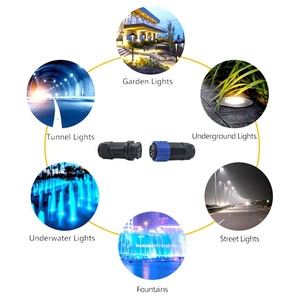 Enchufe de Panel autoblocante M25 Conexión rápida <span class=keywords><strong>Tipo</strong></span> tornillo IP67 Cable de alimentación impermeable Conector de 3 4 5 pines - Product Image 4