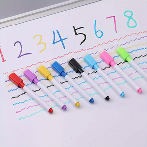 Lot de 40 stylos + 5 gommes, marqueurs effaçables à sec à pointe ultra fine en plastique magnétique pour tableau blanc, avec gomme, pour l'école et le bureau - Product Image 4