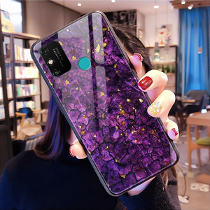 Ốp Điện Thoại Lá Vàng Cẩm Thạch Sang Trọng, Ốp TPU Silicone Cho Huawei Y5p Y6p P30 Y92019/<span class=keywords><strong>Mate</strong></span> 20 Lite Coque Epoxy - Product Image 1