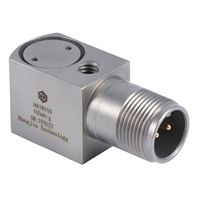 Accéléromètre vertical industriel à axe unique en acier inoxydable, étanche, capteur d'accélération de vibration 50g 1~6000Hz IEPE 24VDC