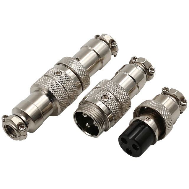 Aviation Plug GX20-2/3/4/6/8/9/10/12/14 Pin16mm Butt Connector Male and Female Socket for ICs