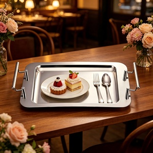 Commercial Elegant <strong>Metal</strong> Chocolate <strong>Tray</strong> Decorative Serving Dish for <strong>Candy</strong> Dry Fruits - Product Image 1