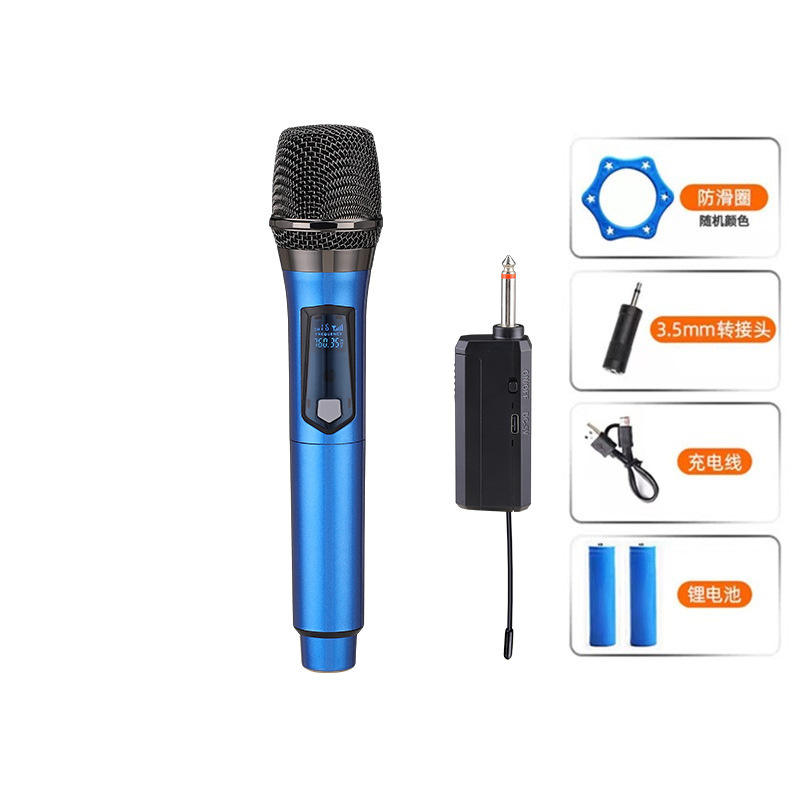 Micrófono inalámbrico profesional para drag - Azul