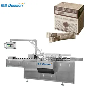 High Speed Sugar Sachet Cartoning Machine For 10pcs 20pcs 50pcs Sugar Stick Sachet Carton Box Packing Machine