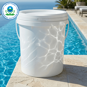 Tabletas para <span class=keywords><strong>Piscina</strong></span> Registradas por la EPA, de Acción Rápida y Alta Pureza, Desinfectante Registrado por la EPA, Tabletas de 3 Pulgadas, Cubeta Comercial - Product Image 2