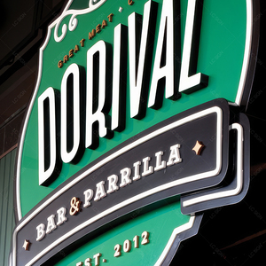 Phong Cách Mới Miễn Phí Thiết Kế Không Thấm Nước Acrylic Dấu Hiệu Tùy Chỉnh Ánh Sáng Hộp UV In 3D Biểu Tượng Dấu Hiệu Phía Trước Thắp Sáng LED Chiếu Sáng Dấu Hiệu Cho Trang Trí Nội Thất - Product Image 3