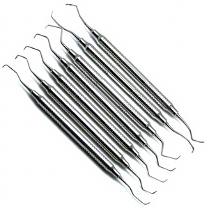 Dental Surgical Gracey Curette Set Stainless Steel Knurled Grip Periodontal Scalers Class I Instrument 7-Piece 3-Year Warranty - Product Image 2