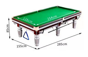 Mesa de <span class=keywords><strong>Billar</strong></span> de Madera Maciza con Marco de MDF + PVC + Terciopelo, Color Negro Pizarra, 9 Pies, para Tenis, Snooker y <span class=keywords><strong>Billar</strong></span>, <span class=keywords><strong>en</strong></span> Venta - Product Image 2