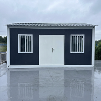 Casa Prefabricada de Lujo Minimalista, Estructura Contenedor, Transpirable, Portátil, Pequeña, para Campamento, Hotel, Apartamento, Villa, Escuela