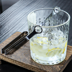 Contenedor de Hielo Transparente Clásico de Moda, Accesorio de <span class=keywords><strong>Bar</strong></span> de Vidrio al por Mayor, Cubitera Redonda de Vidrio para Whisky y Cócteles - Product Image 6