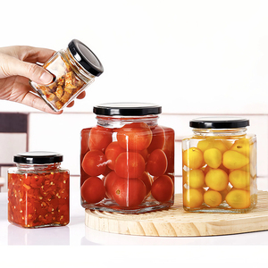 Frascos Cuadrados de Vidrio para Almacenamiento de 100ml-730ml, Impresión Personalizada, Herméticos, Libres de BPA, para Miel, Conservas, Salsas, <span class=keywords><strong>Especias</strong></span>, Nueces - Product Image 3