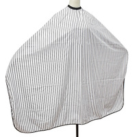 Coupe de cheveux ajustable à rayures noires et blanches, haute qualité, coiffure, barbier, tissu imperméable, coupe de cheveux/Cape de barbier