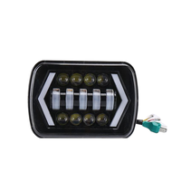 Nouveau phare rectangulaire He Xing LED 5x7\" 7X6\" 24W avec feux de jour (DRL) haut/bas pour Wrangler Truck 4X4