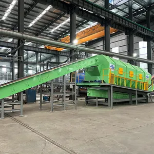 Solid Waste Crushing System Recycling Line Msw Sort Machine