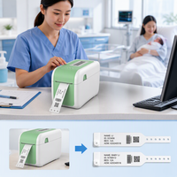 Imprimante thermique médicale CSN-L60 58 mm pour bracelets, codes-barres et étiquettes QR pour l'identification des mères et des bébés en milieu hospitalier