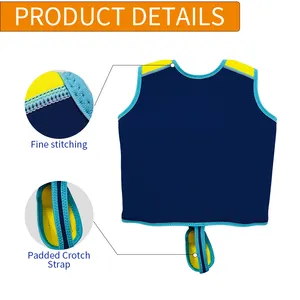 Modern Design Kids Buoyancy Swim Jacket - Neoprene EPE Adjustable Crotch Strap Swim Vest For Beach Pool Baby Life Jacket