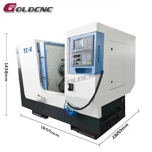 전문 제조업체 TC-8 선반 자동화 경사 침대 cnc 선반 기계