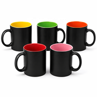 Tasses à café en céramique personnalisables et écologiques de 11 oz, durables, vierges pour sublimation, à changement de couleur thermique, personnalisables