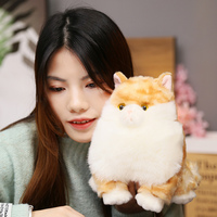 Jouet en peluche chat, taille réelle et réaliste, fait à la main, cadeau pour enfant, femme