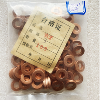 100 unidades de juntas de cobre, arandelas y juntas tóricas de 7x15mm y 7x13mm para inyectores Common Rail diésel y reparación de émbolos de bomba de combustible