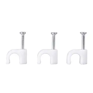 Hot selling Plastic Cable Flat/Round Path Wall Wire Cable Clamp Holder Cable Clips