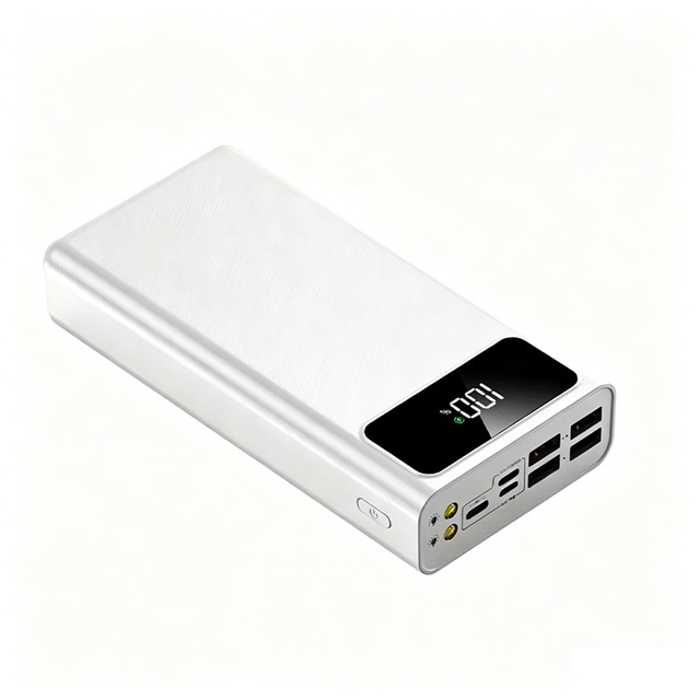 High Capacity 30000mAh Digital LED Display 4 USB Port Type C Portable Simultaneously Charge 4 Devices Power Bank