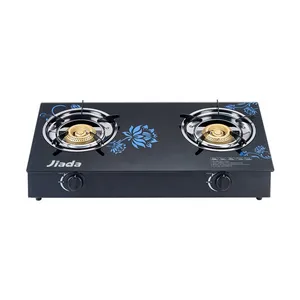 Hot Selling Low Price High Quality Two Burner Tampered Glass Top Gas Stove