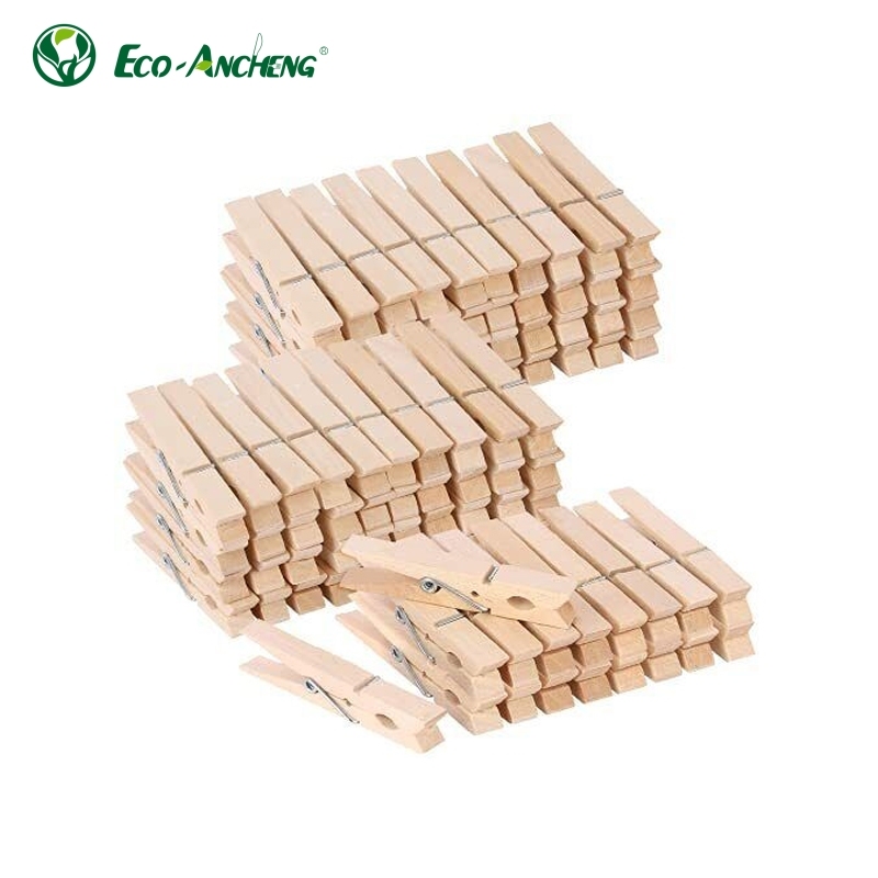 Customized Natural Small Wooden Pegs Clothespins