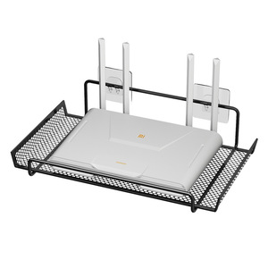 Router Storage Rack Wall Mounted 1 Tier Mesh Shelf For Tv Set Top Box And Router Organizing Holder With Easy Cleaning Feature - Product Image 5