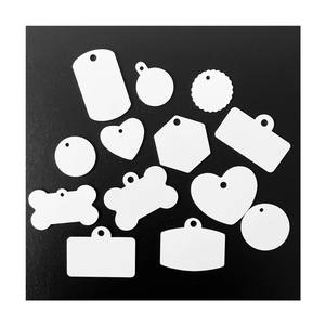 定制升华铝狗标签单双面名称标签猫个性化宠物狗驾驶执照标签 - Product Image 1