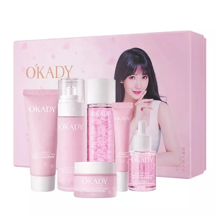 OEM private label whitening and moisturizing skin care set Sakura beauty skin care set