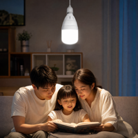 Lampe LED en forme de T 5W, douille E27 B22, 6500K, 80LM/W, AC165-265V, haute luminosité pour l'éclairage résidentiel domestique