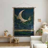 Jeté de canapé de haute qualité avec pompons, lavable, tapisserie murale décorative pour la maison