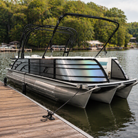 Bateaux pontons professionnels Allhouse 2026 avec moteurs, ensemble de meubles, petit sous-marin en aluminium à monter soi-même, bateau ponton chinois