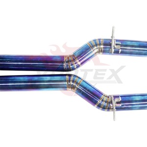 ท่อไอเสีย Vortex High Performance Catback สำหรับ AMG C63 W205 ปี 2015-2025 สีไทเทเนียมบลู - Product Image 4