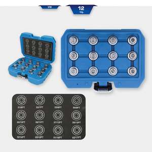 Jeu de clés de verrouillage de roue Brilliant Tools pour VW 12 pcs - Product Image 2