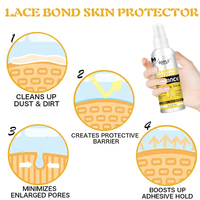 Spray adhésif pour Protection de la peau, étiquette privée, colle pour perruque, protecteur de cuir chevelu, vente en gros