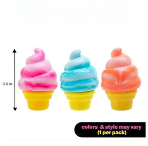 Jouet sensoriel d'été en forme de cornet de crème glacée méduse, jouet anti-stress souple en TPR, Squishies, cadeaux et faveurs pour fêtes d'anniversaire - Product Image 5
