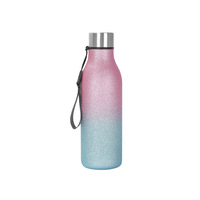 Bouteille d'eau réutilisable de haute qualité, 550 ml, 18 oz, pour le sport et les voyages, sans bisphénol A, étanche et écologique, tasse thermos